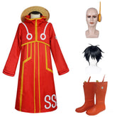 Egghead Arc One Piece Ruffy Kostüm Halloween Karneval Outfits