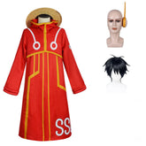 Egghead Arc One Piece Ruffy Kostüm Halloween Karneval Outfits