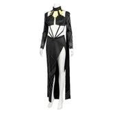 Lune schwarz Kostüm Set Clair Obscur Lune Cosplay Outfit