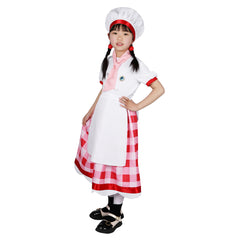 Mädchen Dienstmädchen Uniform Princess Peach: Showtime! Patissiere Peach Cosplay Outfits