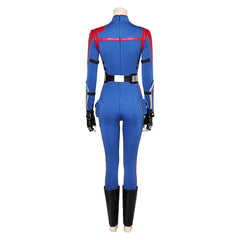 Mantis Kostüm Mantis blau Jumpsuit Cosplay Outfits