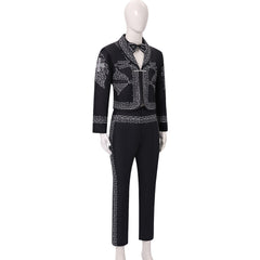 Mariachi Charro schwarz Kostüm Set Tag der Toten Kostüm Suit Cosplay Outfit