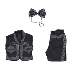 Mariachi Charro schwarz Kostüm Set Tag der Toten Kostüm Suit Cosplay Outfit