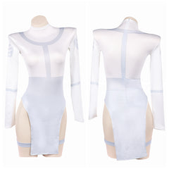 Mark Grayson weiß Jumpsuit weblich Invincible Mark Cosplay Outfit