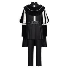 Mittelalter schwarz Kostüm Set Söldner Cosplay Outfit Halloween Karneval Party Suit