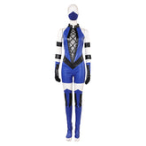 Mortal Kombat Kitana blau Jumpsuit Cosplay Kostüm