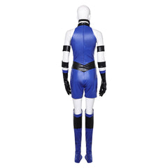 Mortal Kombat Kitana blau Jumpsuit Cosplay Kostüm