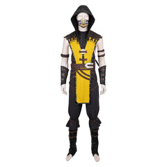Mortal Kombat Scorpion gelb Outfits Cosplay Kostüm