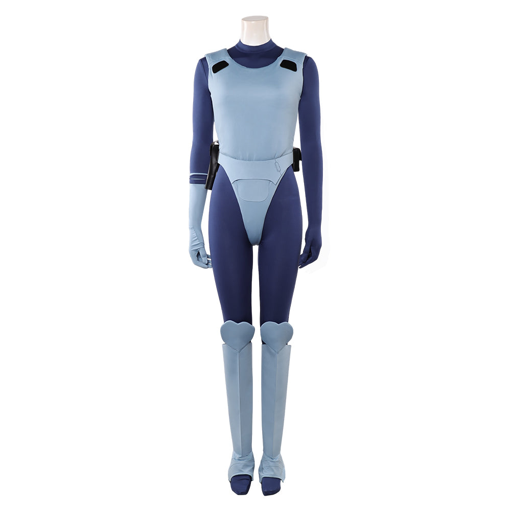 Motoko Kusanagi blau Jumpsuit Ghost in the Shell The Major Cosplay Outfit