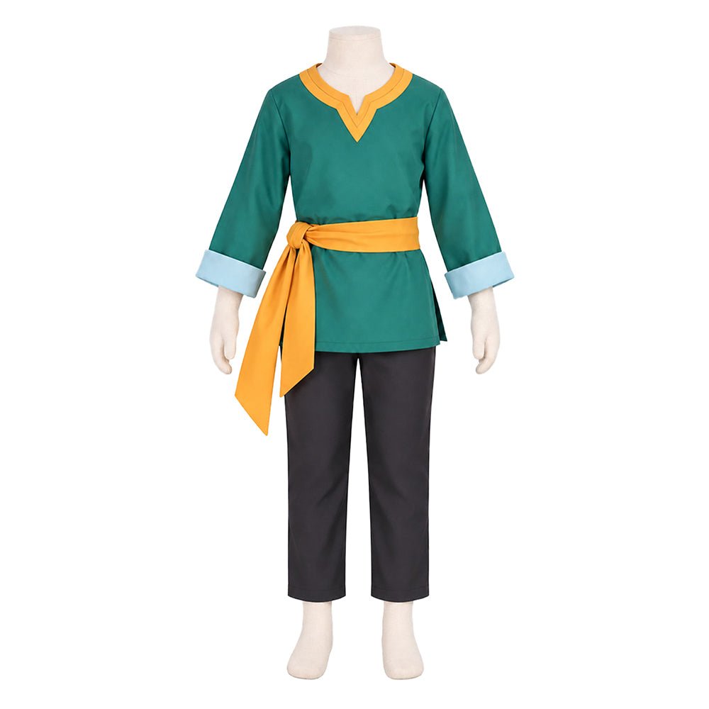 Natsuki Subaru Kinder grün Kostüm Set Re:Zero – Starting Life in Another World Natsuki Subaru Cosplay Outfit