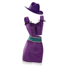 Nico Robin lila Outfit One Piece Nico Sommer Cosplay Kostüm