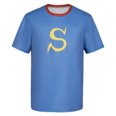 Okita Sougo blau T-Shirt Gintama Sougo Cosplay Outfits