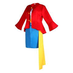 One Piece Monkey D. Luffy Crossplay Kleid Halloween Karneval Outfits