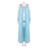 Padme Amidala Aqua georgette nightgown Kleid Cosplay Kostüm