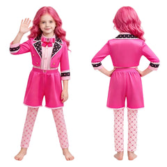 Princess Pink rosa Kostüm Set Kinder Descendants: Wicked Wonderland Princess Pink Cosplay Outfit