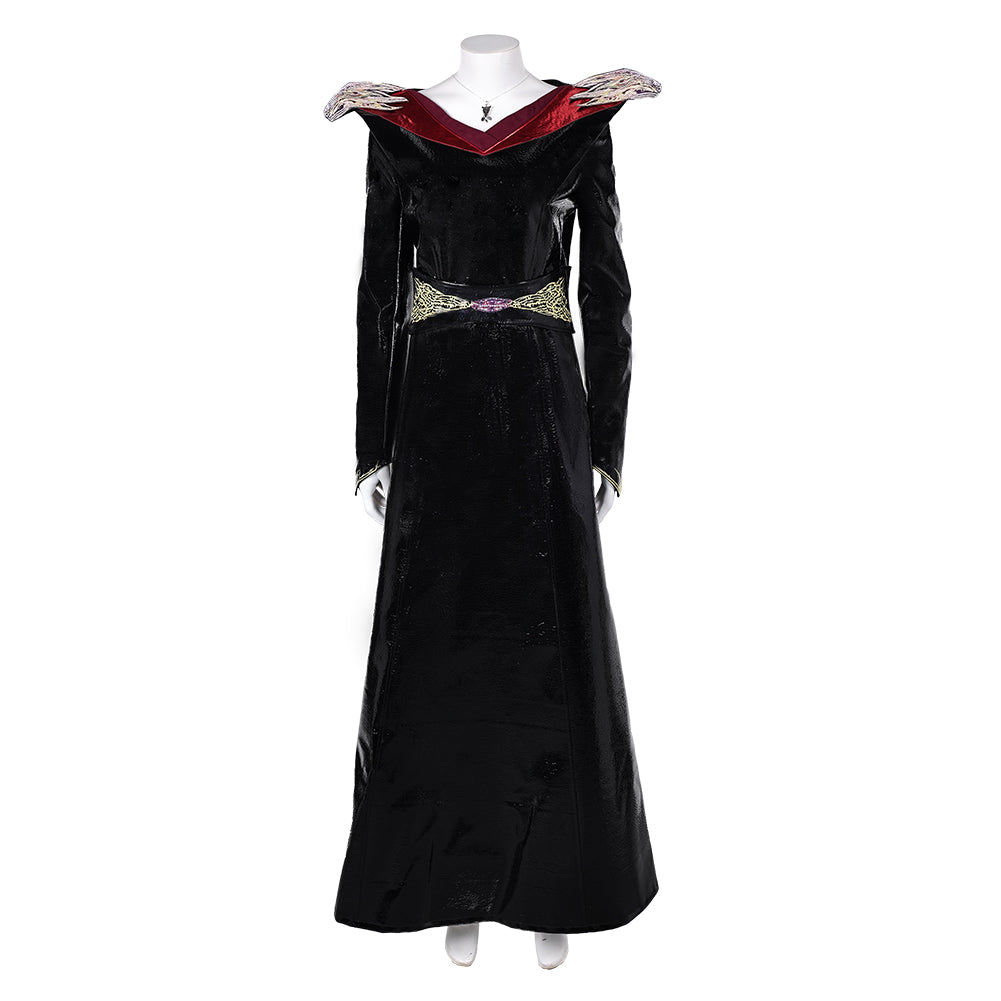 Prinzessin Rhaenys Targaryen schwarz Kleid House of the Dragon Kostüm Set