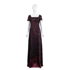 Titanic Rose Kleid Victorian Cosplay Kostüm Rot