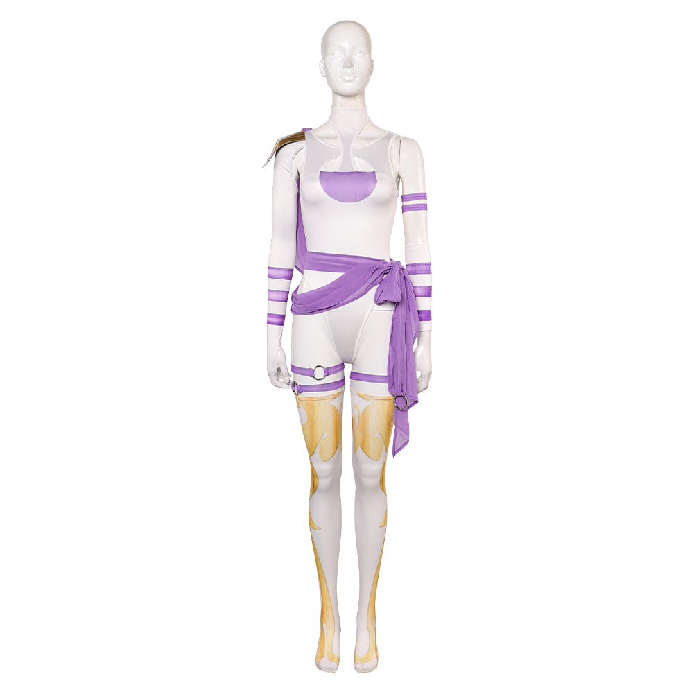 Psylocke M-Rivals lila Kostüm Set Psylocke Cosplay Outfits