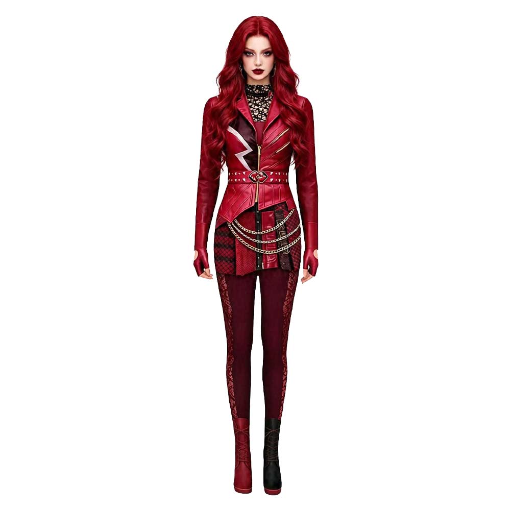 Red rot Descendants: Wicked Wonderland Kostüm Set Red Cosplay Outfit