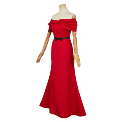 Reiko Hosho rot Kleid The Dinner Table Detective Reiko Cosplay Outfits