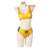 Rogue Badeanzug X-Men Rogue Damen 2tlg. Bademode Cosplay Outfits