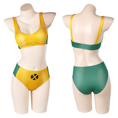 Rogue Badeanzug X-Men Rogue Damen 2tlg. Bademode Cosplay Outfits