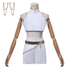HUNTRIX Rumi Soundtrack Kostüm KPop Demon Hunters Rumi weiß Cosplay Outfits