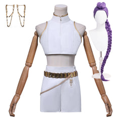 HUNTRIX Rumi Soundtrack Kostüm KPop Demon Hunters Rumi weiß Cosplay Outfits
