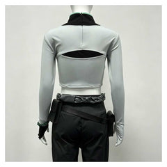 Sage weiß schwarz Kostüm Set Valorant Sage Cosplay Outfit
