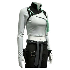 Sage weiß schwarz Kostüm Set Valorant Sage Cosplay Outfit