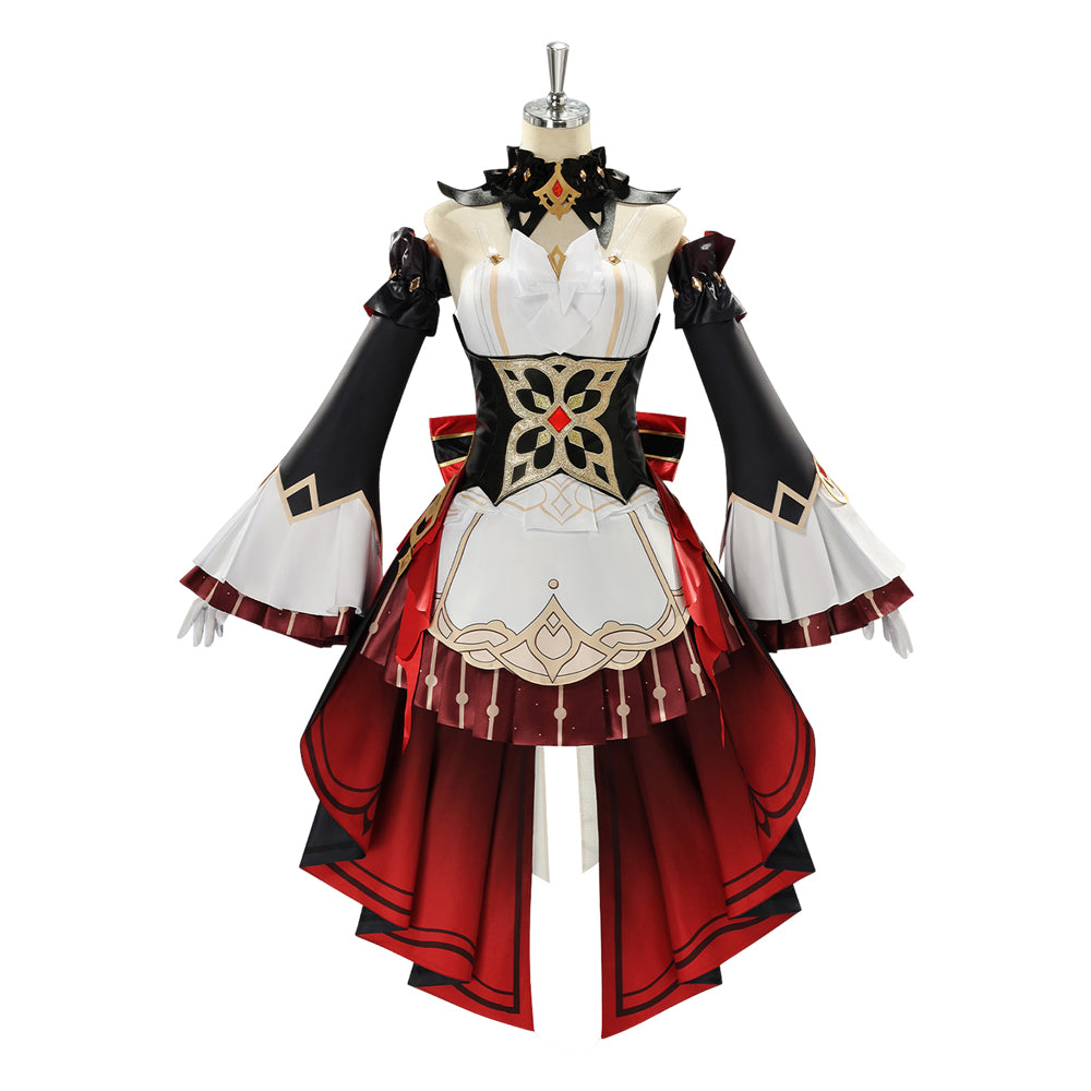 Sandrone rot schwarz Kostüm Set Genshin Impact Sandrone Cosplay Outfit
