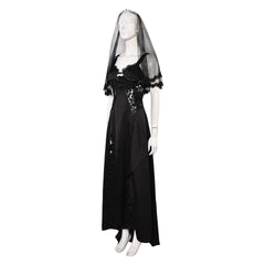 Schwarz Brautkleid Beetlejuice 2 Astrid Deetz Cosplay Kostüm