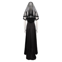 Schwarz Brautkleid Beetlejuice 2 Astrid Deetz Cosplay Kostüm