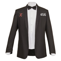 Seong Gi-hun Schwarz Anzug Oberteil Squid Game Cosplay Kostüm