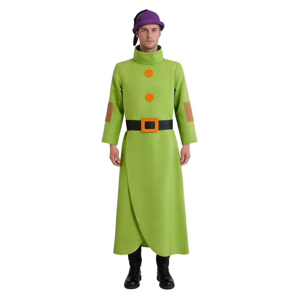 Seppl grün Kostüm Schneewittchen Dopey Cosplay Outfit