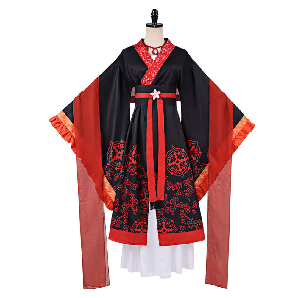 Shu Keigetsu rot Kostüm Set Though I Am an Inept Villainess Shu Keigetsu Cosplay Outfit