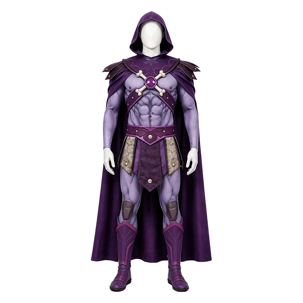 Skeletor lila Kostüm Set Jungen Masters of the Universe Skeletor Cosplay Outfit