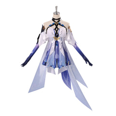 Skirk weiß blau Kostüm Set Genshin Impact Skirk Cosplay Outfit