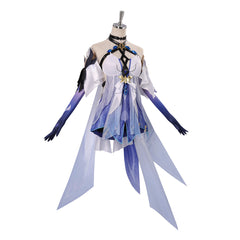 Skirk weiß blau Kostüm Set Genshin Impact Skirk Cosplay Outfit