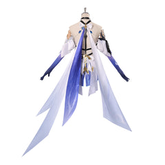 Skirk weiß blau Kostüm Set Genshin Impact Skirk Cosplay Outfit