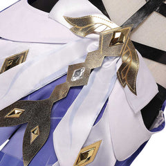 Skirk weiß blau Kostüm Set Genshin Impact Skirk Cosplay Outfit