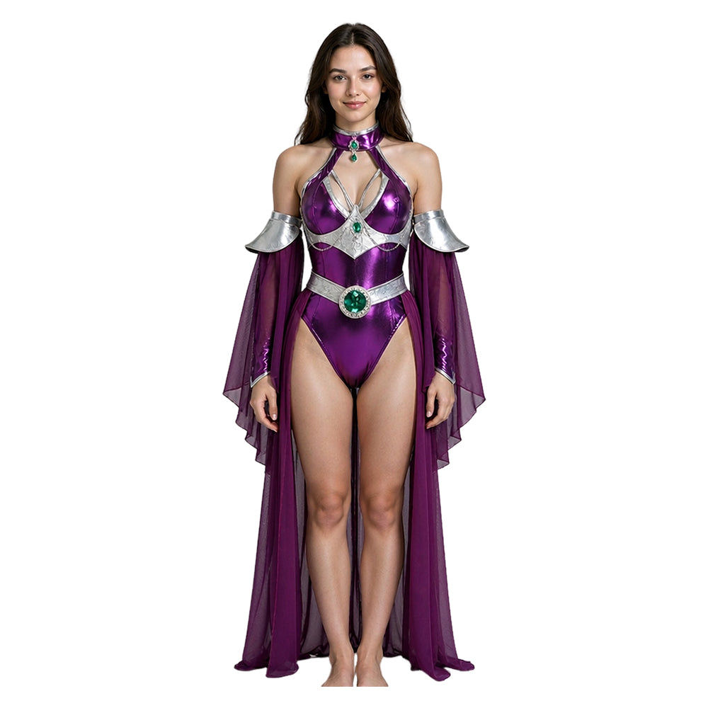 Starfire lila Kostüm Set Teen Titans Starfire Cosplay Outfit