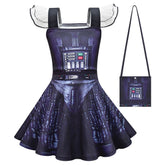 SW Kinder Mädchen Kleid Jedi Cosplay Kostüm Outfits Halloween Karneval Anzug