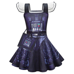 SW Kinder Mädchen Kleid Jedi Cosplay Kostüm Outfits Halloween Karneval Anzug