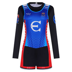 Teagan Tao blau Kostüm Set ip Teagan Tao Cosplay Outfit