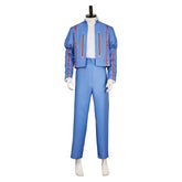 The Witcher: Sirens of the Deep Jaskier blau Anzug Cosplay Outfits