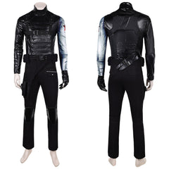Thunderbolts Winnersolder schwarz Kostüm Set Bucky Bames Cosplay Outfits