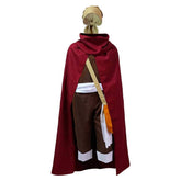 Usopp rot Kostüm One Piece God Lysop Cosplay Outfit