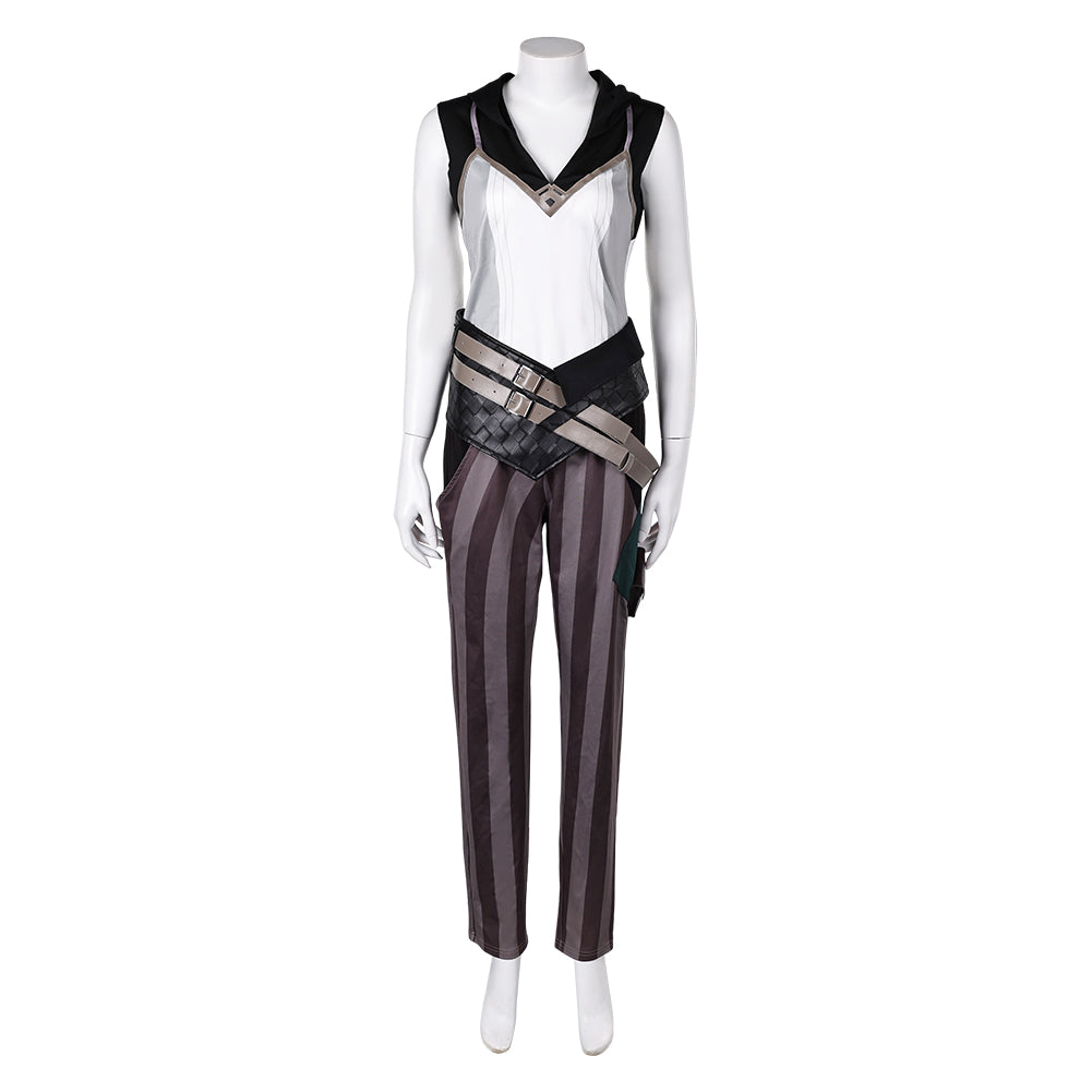 Vi weiß Kostüm Set Arcane: League of Legends Vi Cosplay Outfits