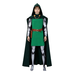 Victor von Doom Kinder grün Kostüm Set Avengers: Doomsday Dr. Doom Cosplay Outfit